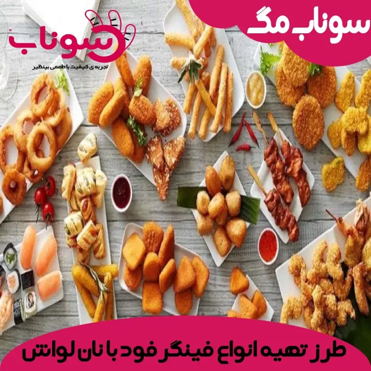 طرز تهیه انواع فینگرفود با نان لواش